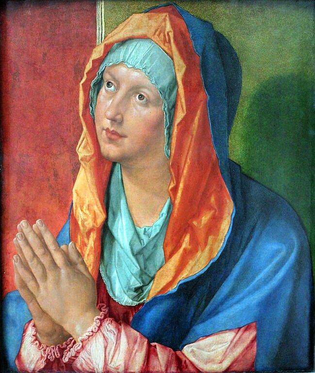 Albrecht Dürer, Betende Maria, Staatliche Mussen Berlin (Bild: Wikimedia Commons, anagoria)
