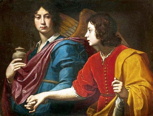 Der Erzengel Raphael mit Tobias, Lorenzo Lippi, ca. 1640-50, Nationalmuseum Warschau (Bild: Wikimedia Commons)